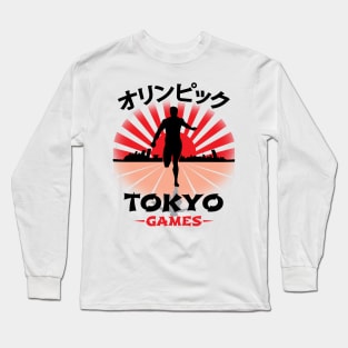 Runner Tokyo Olympics Track N Field Athlete Long Sleeve T-Shirt